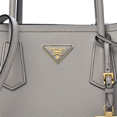 prada saffiano cuir argilla|PRADA Saffiano Cuir Medium Double Bag Argilla .